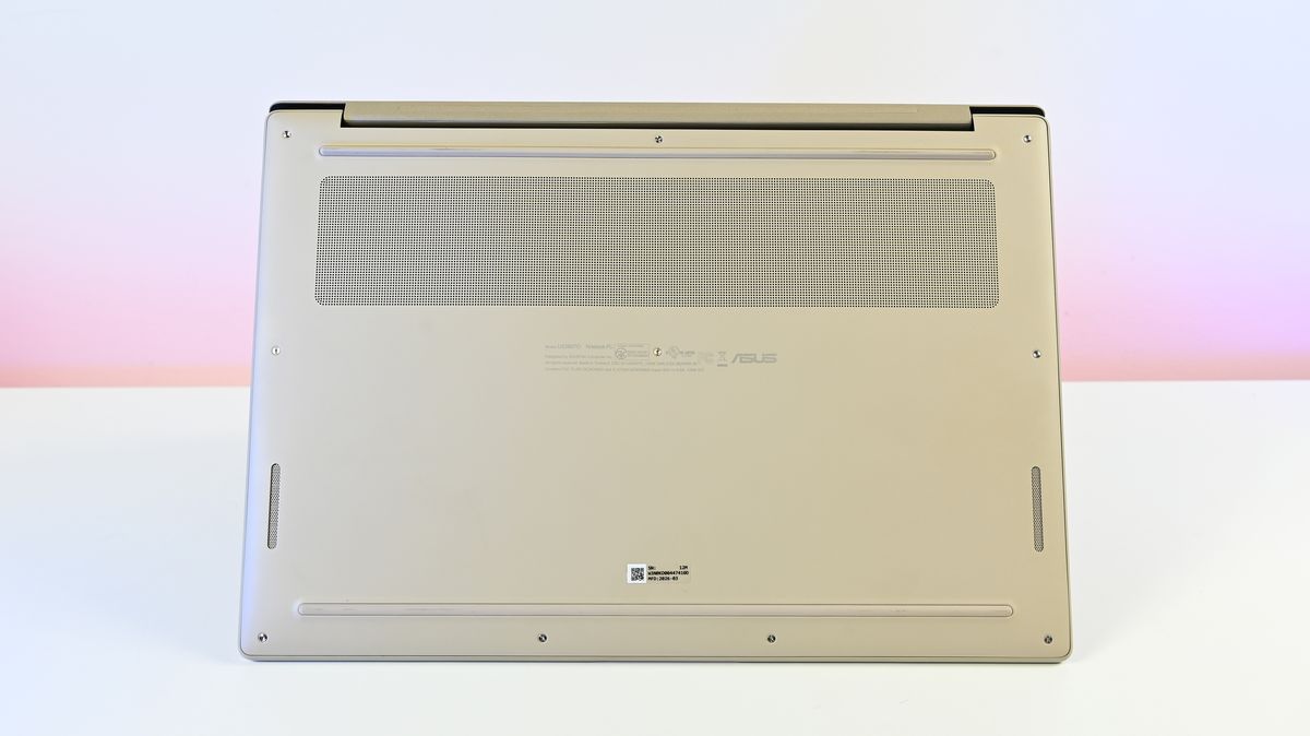Studio photos of the 2026 ASUS Zenbook A16 laptop featuring the new Qualcomm Snapdragon X2 Elite Extreme processor.