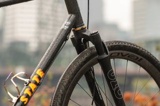 State Bicycle Co's All-Road Suspension forks fitted to a bike