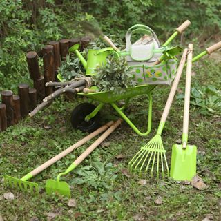 garden activities for kids: gardening tools Green Pennies
