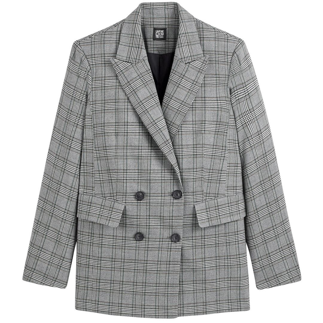 La Redoute Oversized Prince of Wales Check Blazer