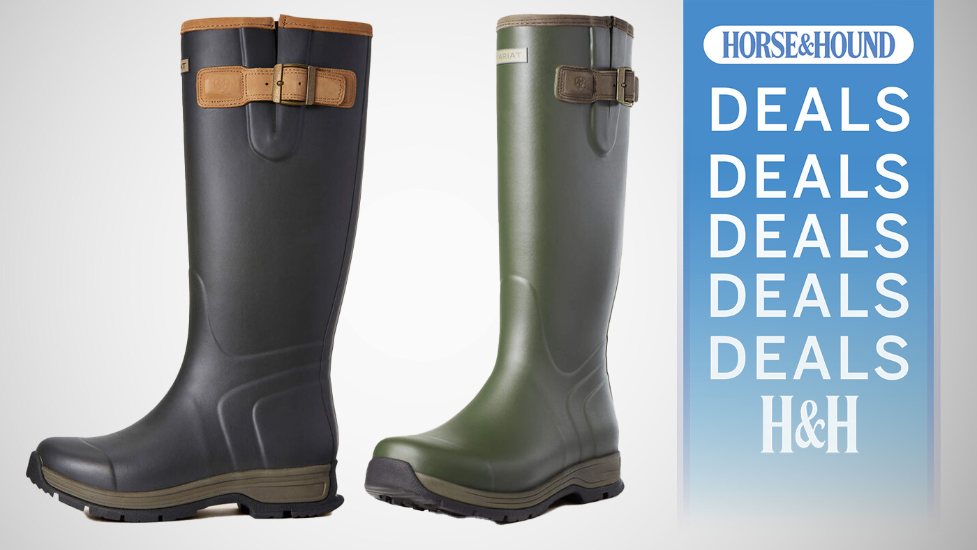 Ariat Burford wellington boots with H&amp;amp;H deal graphic