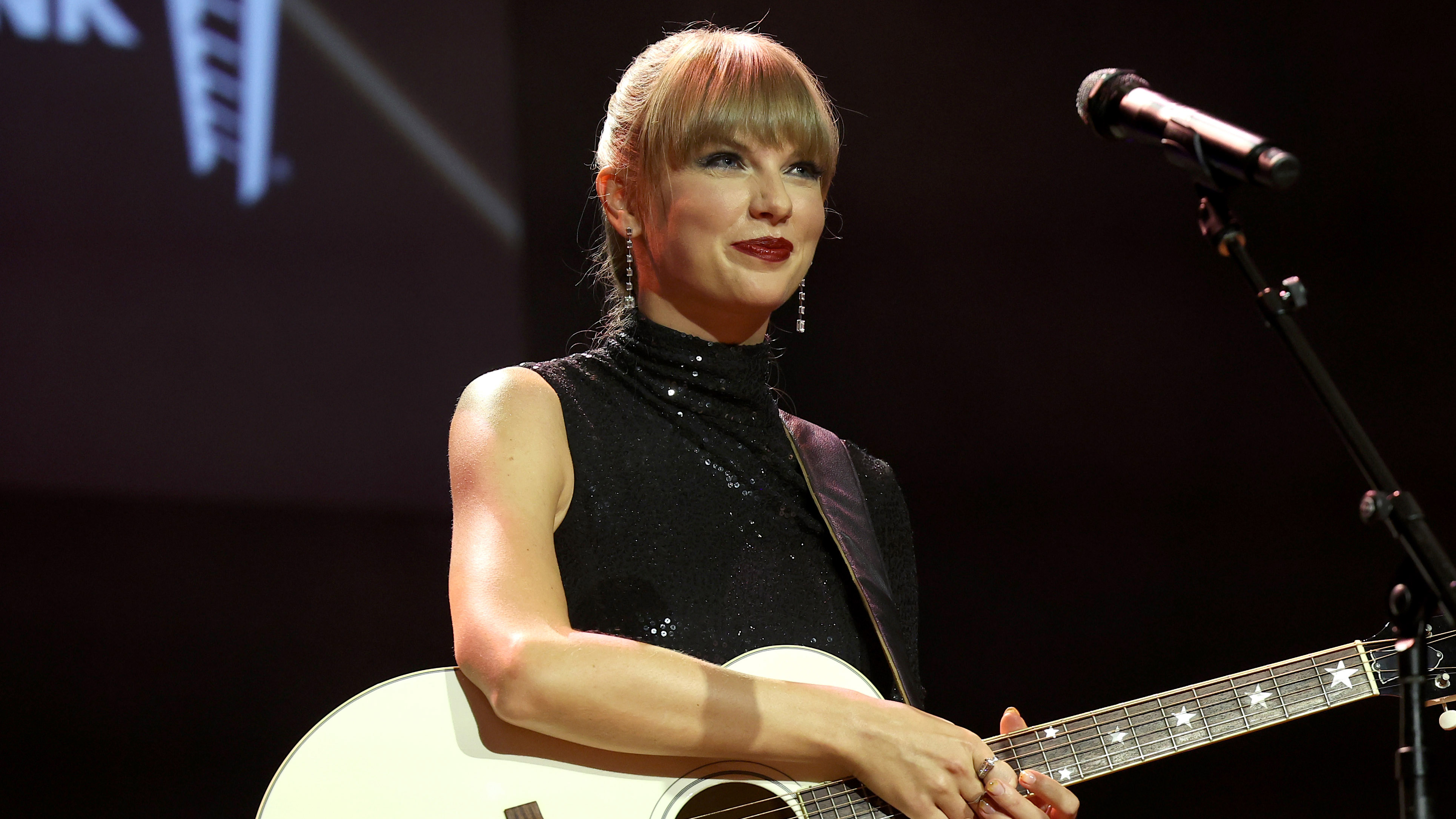 Songwriter-Artist of the Decade winner Taylor Swift onstage during NSAI 2022 Nashville Songwriter Awards