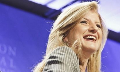 AOL is buying Arianna Huffington's news website for $315 million and installing her as president and editor-in-chief overseeing all content.