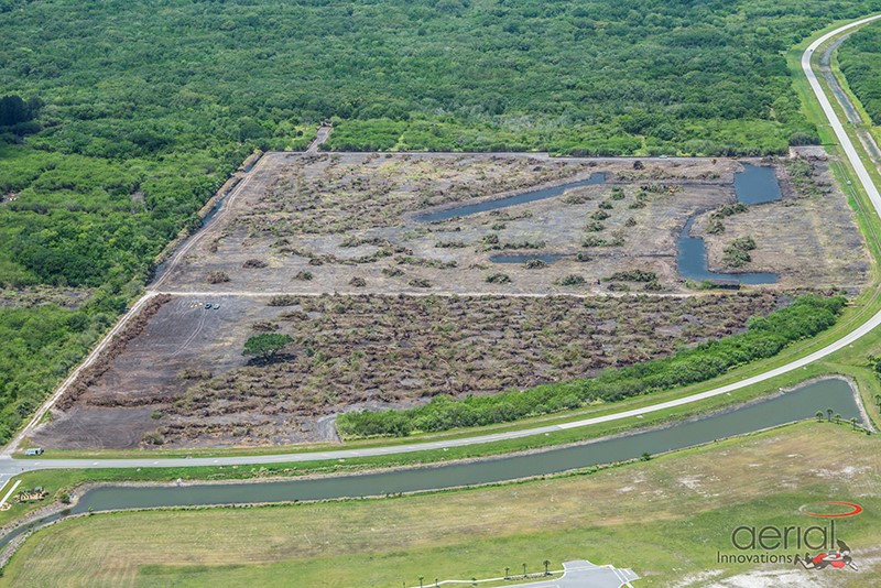 blue origin ground breaking aerial view