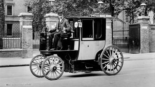 An electric motor cab from 1897