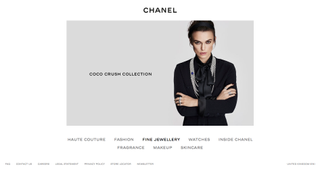 Chanel harnesses whitespace to fashion a fabulous-looking website