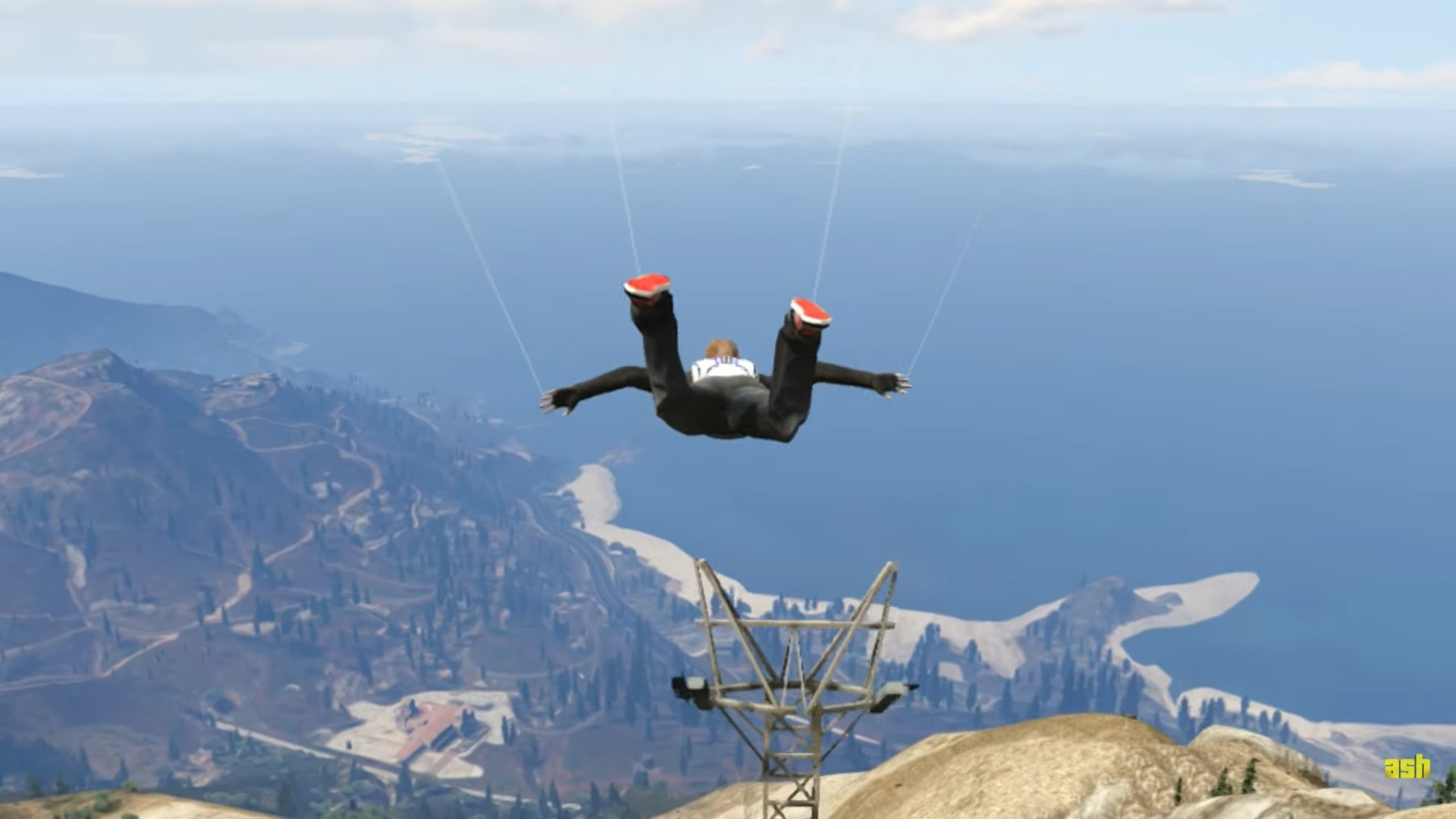 gta 5 sky diving