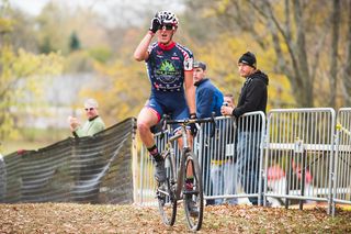Colorado phenom and current US Junior cyclocross champion, Gage Hecht (Alpha) take the win in the UCI Junior race