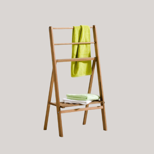 Locuste Folding Acacia Towel Rack