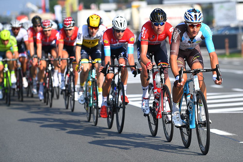 Patrick Gretsch and Bob Jungels on the front during stage 3 at the Eneco Tour