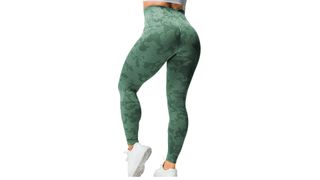 Green camo printed leggings for the best leggings on Amazon.