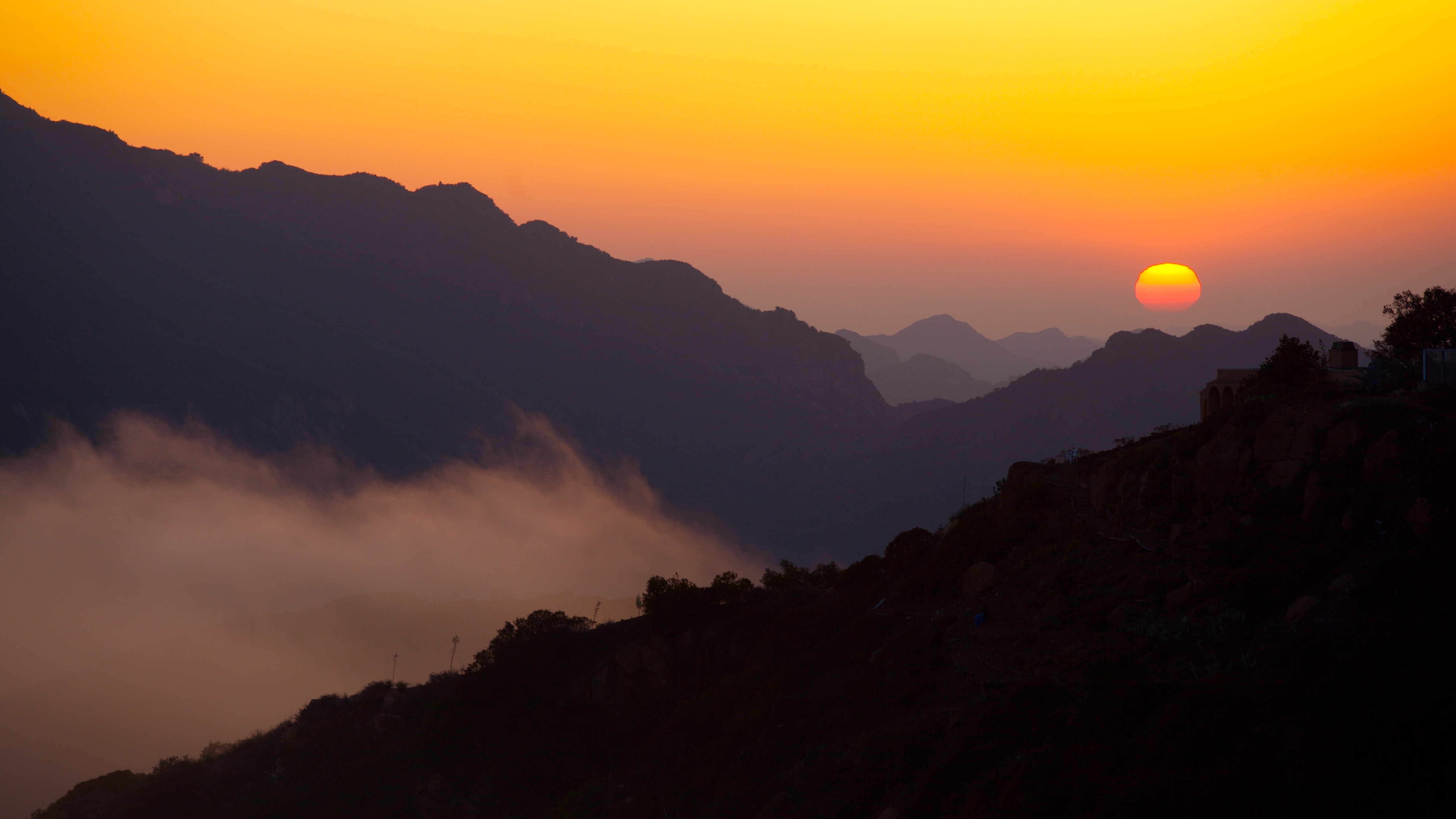 Sunset over the Santa Monica Mountains