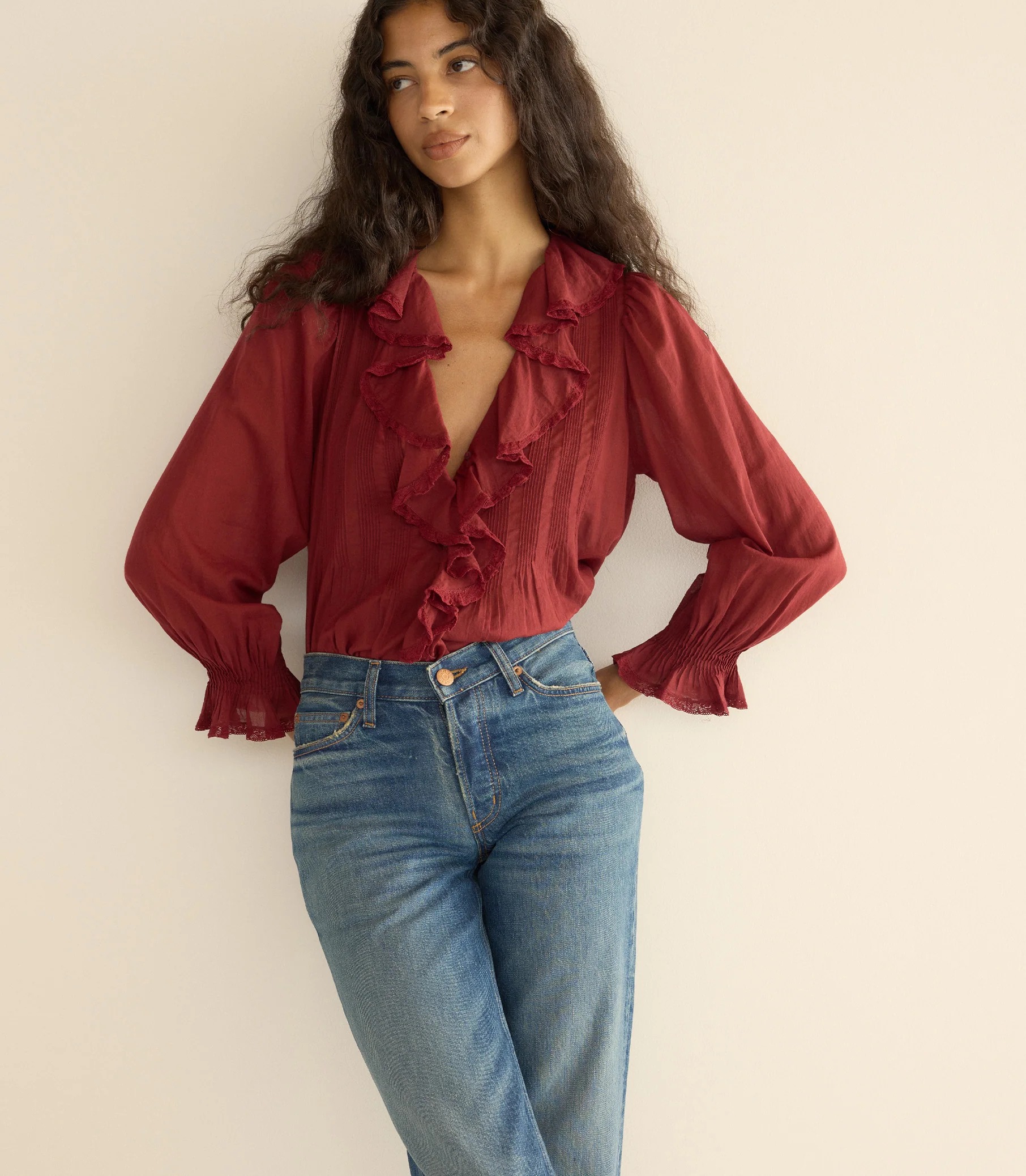 Hardy Top -- Deep Crimson