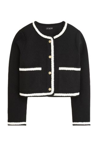 J.Crew Cropped Bouclé Yarn Lady Jacket