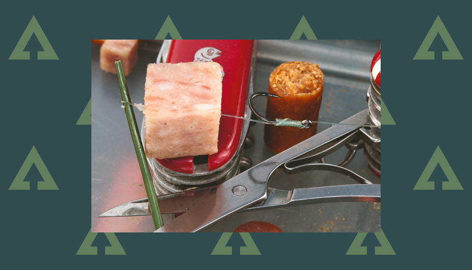 How to hook meat baits from luncheon meat to salami sausage Advnture