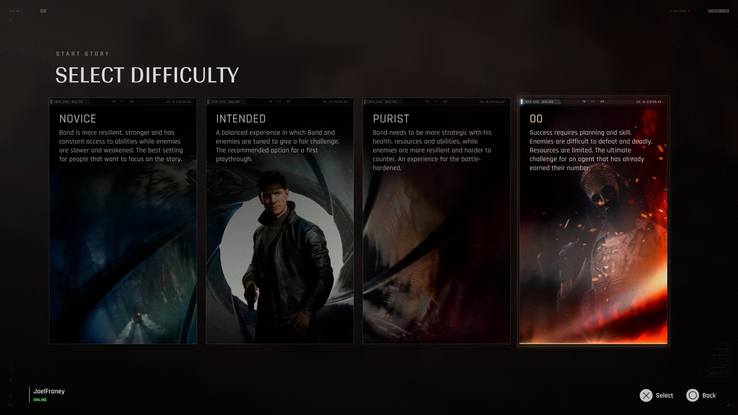 The 00 difficulty option in 007 First Light