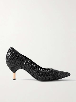 Andres Woven Leather Pumps