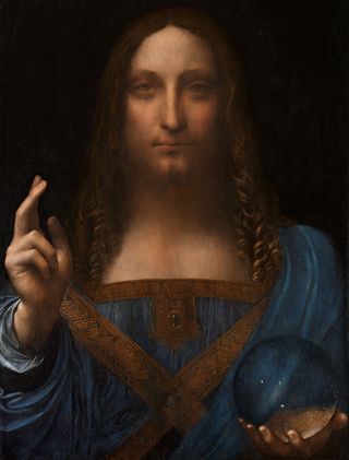 "Salvator Mundi" by Leonardo da Vinci.
