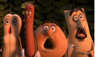 Sausage Party the food crew stares agape at something horrible