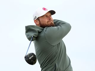 Tyrrell Hatton after hitting a driver