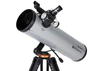 Product shot of Celestron StarSense Explorer DX 130AZ, one of the best telescopes for astrophotography