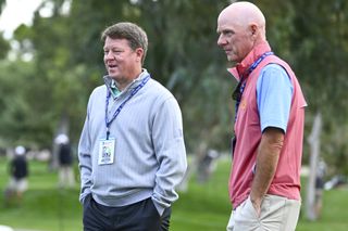 PGA Tour Champions President, Miller Brady, and Executive, Andy Pazder, during Charles Schwab finale