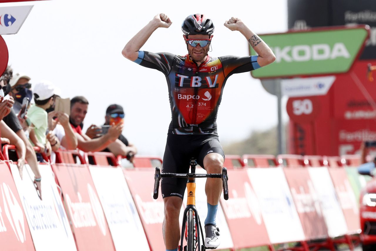 Vuelta Espana 2021 - 76th Edition - 9th stage Puerto Lumbreras - Alto de Velefique 188 km - 22/08/2021 - Damiano Caruso (ITA - Bahrain Victorious) - photo Luis Angel Gomez/BettiniPhoto&Acirc;&copy;2021