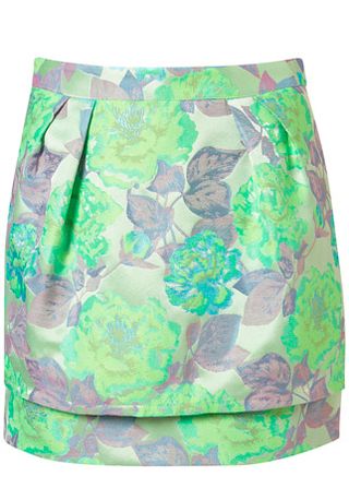 Topshop floral print jacquard skirt, £45