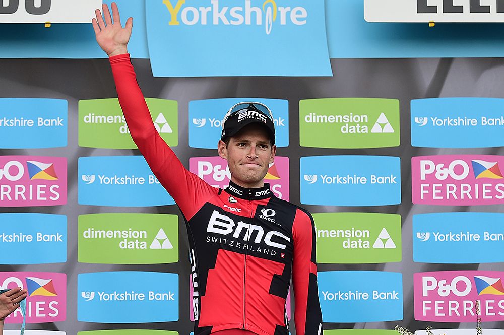 Ben Hermans (BMC Racing) on the podium after winning the final stage