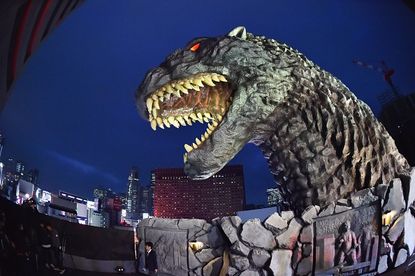 The new Godzilla head