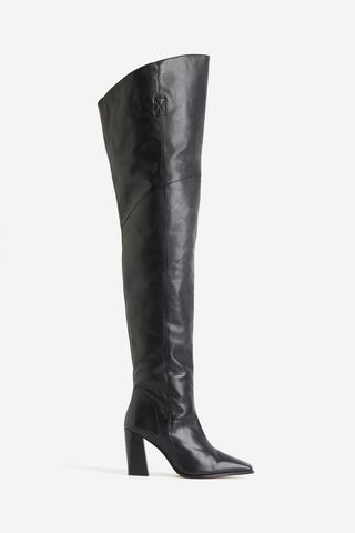 Over-The-Knee Leather Boots