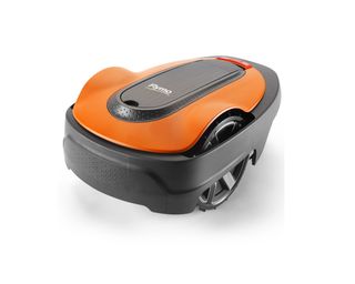 Image of orange Flymo mower