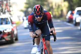 BELLEGARDESURVALSERINE FRANCE FEBRUARY 02 Filippo Ganna of Italy and Team INEOS Grenadiers competes during the 52nd toile De Bessges Tour Du Gard 2022 Stage 1 a 1608km stage from Bellegarde to Bellegarde 161m EtoiledeBesseges EDB2022 on February 02 2022 in BellegardesurValserine France Photo by Luc ClaessenGetty Images