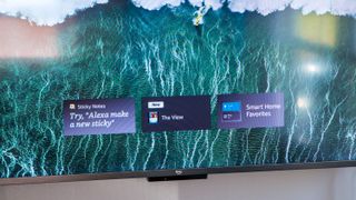 Amazon Fire TV Omni QLED on-screen widgets