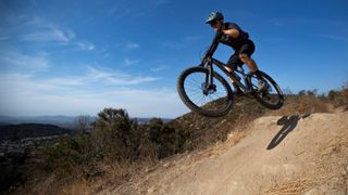 Getting air or descending steep trails at speed is where a mountain bike comes into its own