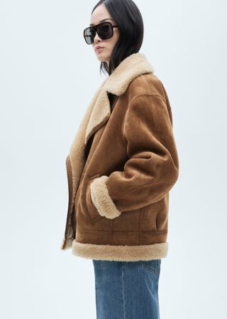 Faux Shearling-Lined Jacket