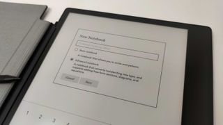 The Notebook page of the Kobo Elipsa 2E