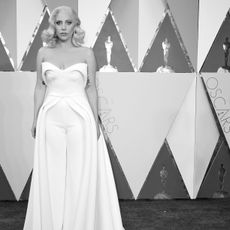 lady gaga red carpet dress