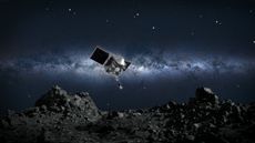NASA's OSIRIS-REx spacecraft will collect a sample from the asteroid Bennu on Oct. 20 using a robotic sampling arm in an event called "touch-and-go," or TAG. 