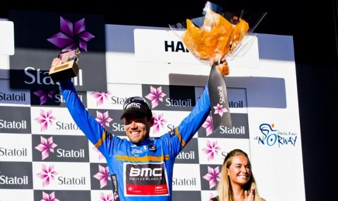 Thor Hushovd (BMC) on the podium