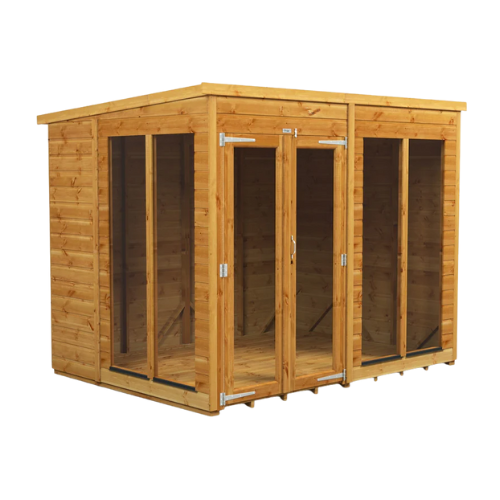 Power Sheds 8 X 6ft Pent Shiplap Dip Treated Summerhouse