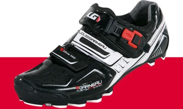 Louis Garneau's new heat moldable mountain bike shoe, the T-Flex-300.