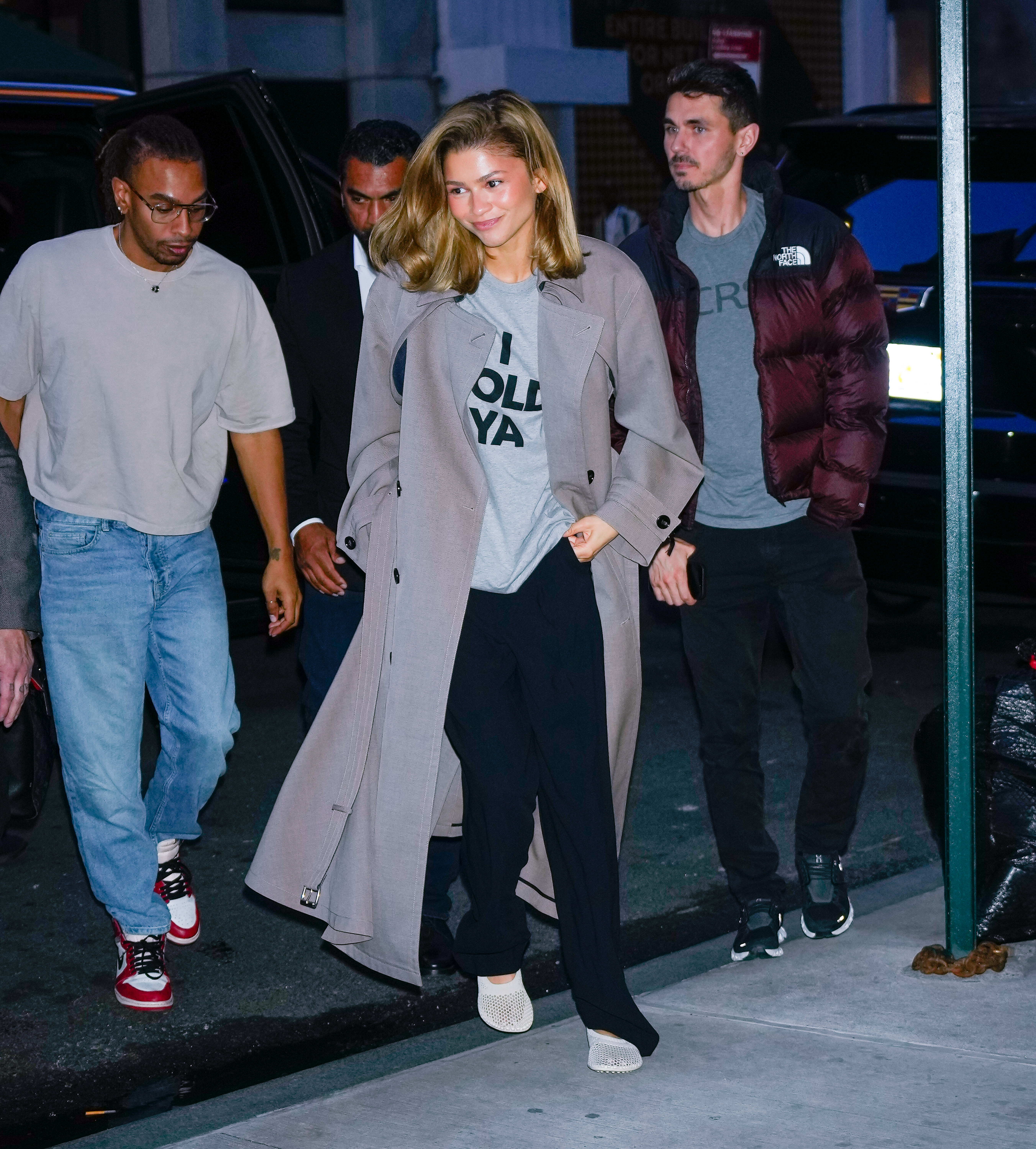 Zendaya wore the "I Told Ya" t-shirt in 2024 for Challengers