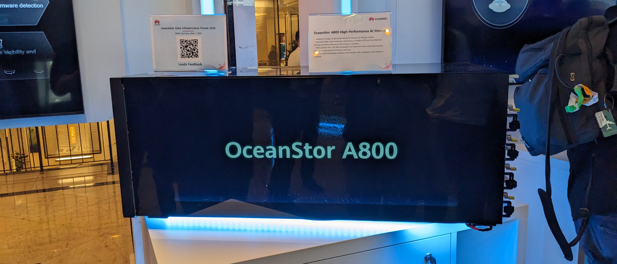 Huawei&#039;s OceanStor A800 NAS on show at IDI 2024