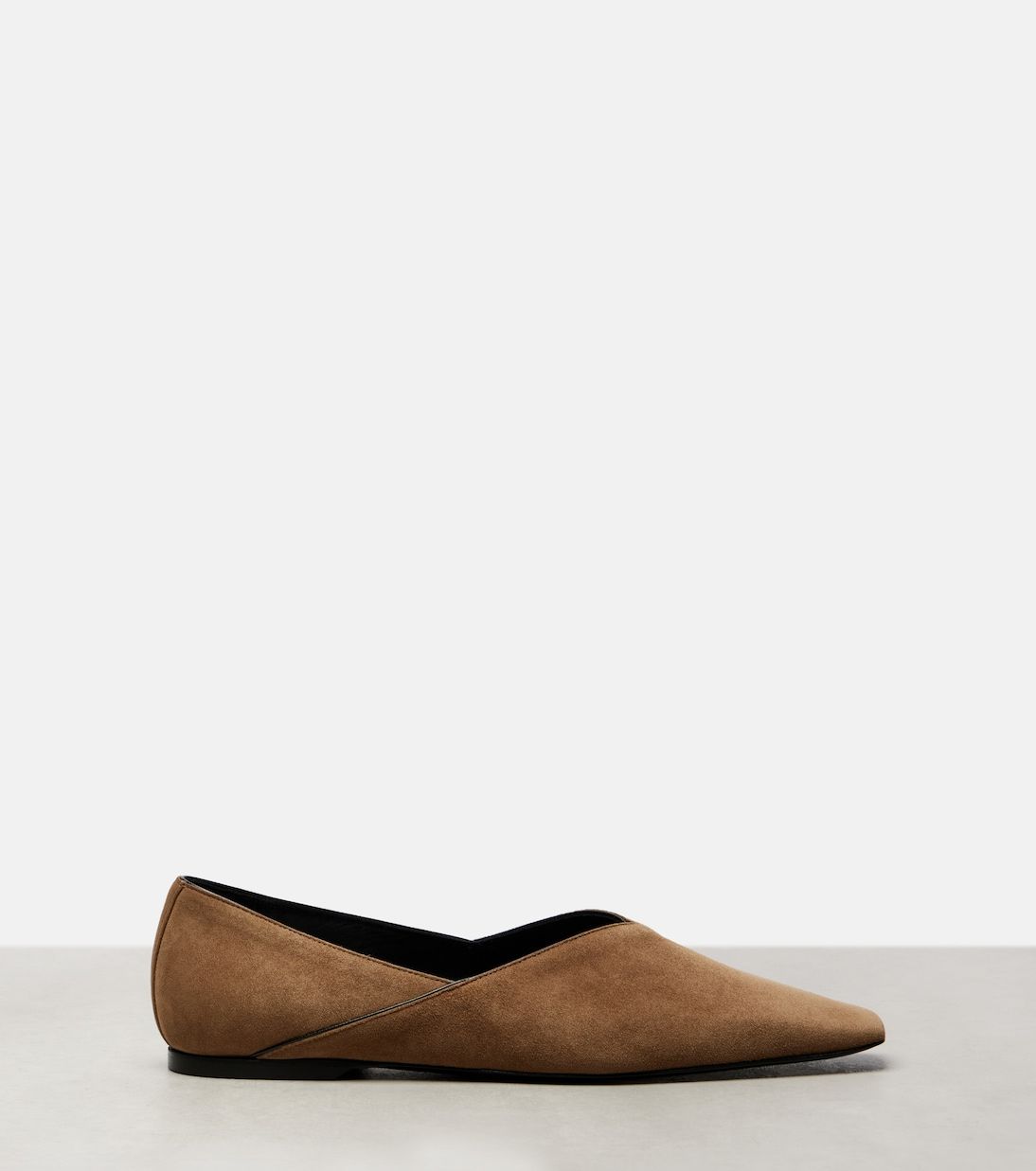 Suede Ballet Flats