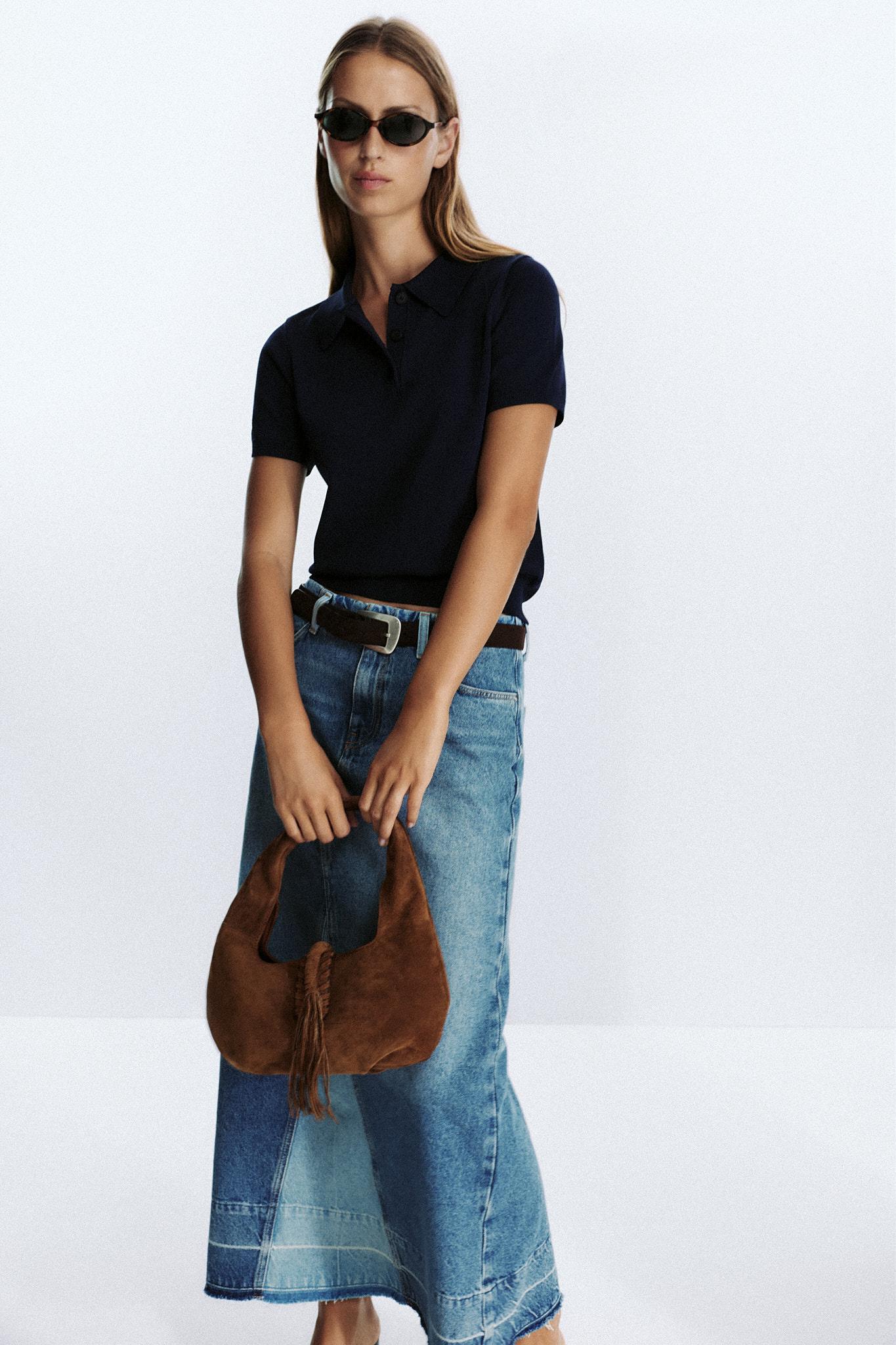 Fringed Split Leather Shoulder Bag