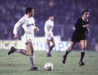Emilio Butragueno in action for Real Madrid in 1985.