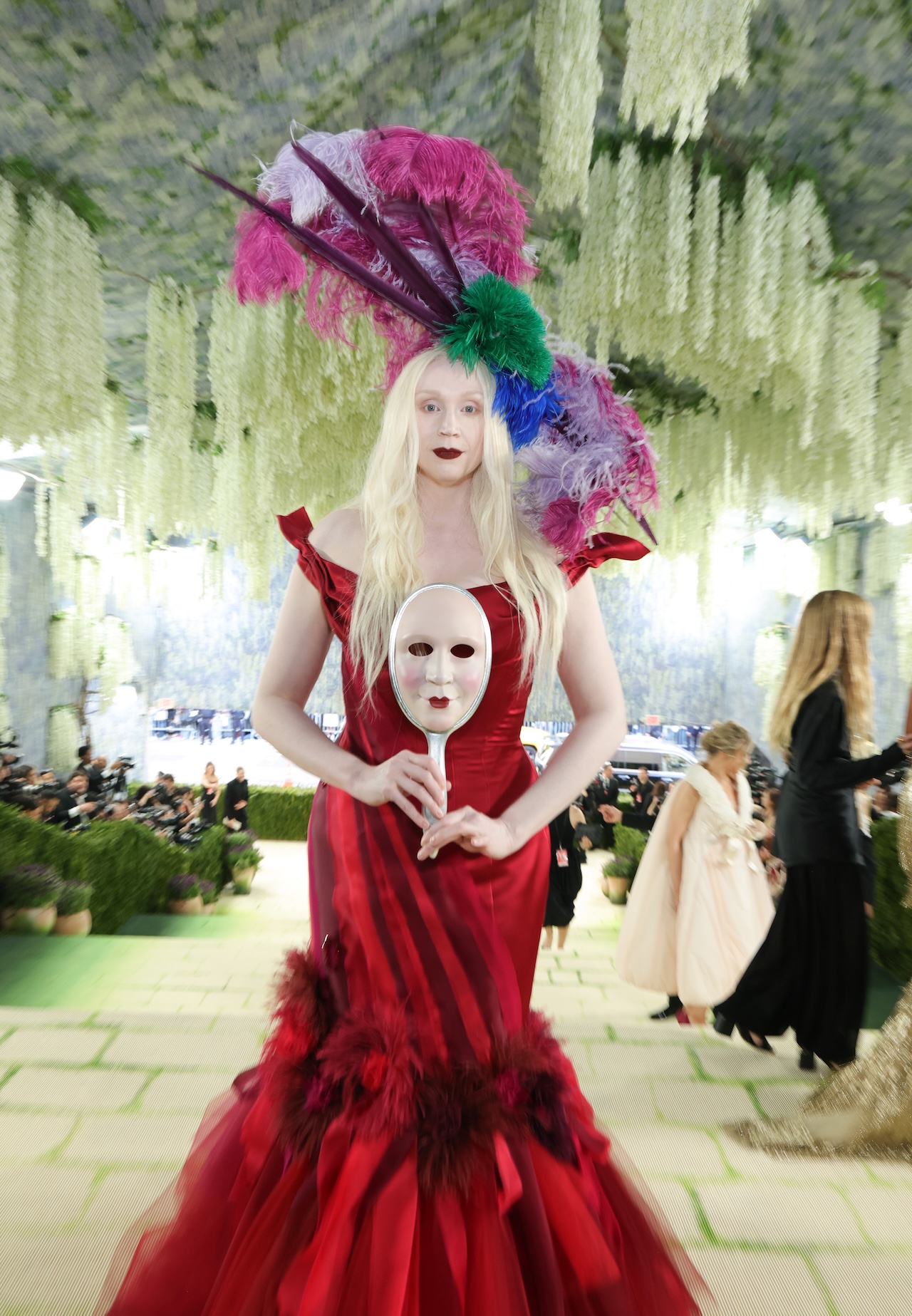 Gwendoline Christie attends 2026 Met Gala celebrating "Costume Art" at Metropolitan Museum of Art on May 04, 2026 in New York City. (Photo by Kevin Mazur/MG26/Getty Images for The Met Museum/Vogue)