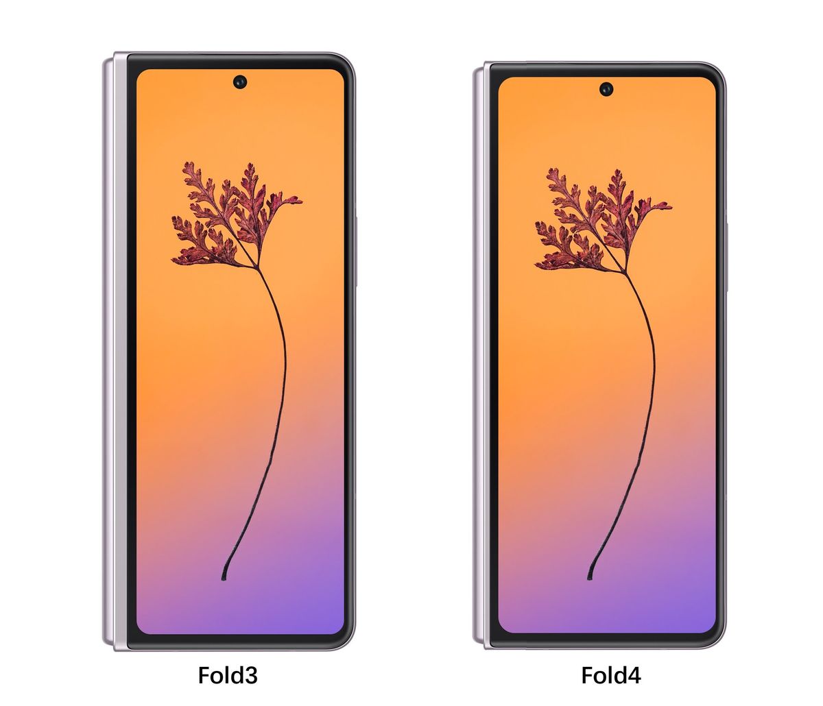 Samsung Galaxy Z Fold 4 leaked cover screen comparison 2