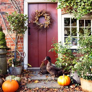 front door halloween decoration